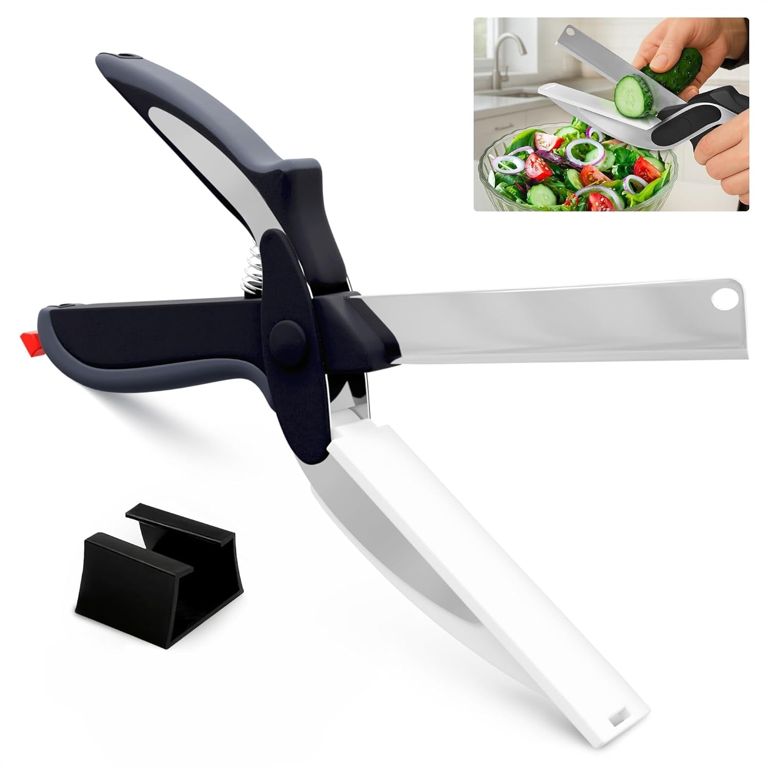 2-in-1-kitchen-scissors-for-food-with-cutting-board-safety-lock-stainless-steel-cutting-board-scissors-for-soft-veggies-fruit-cheese-tomato-knife-alternative-9-5-dishwasher-safe