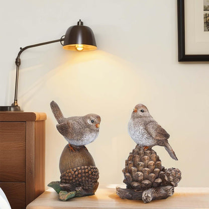 Bird Figurines for Home Decor Handcrafted Shelf & Table Birds Statue, Gift for Mom and Bird Lovers6
