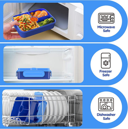 Bento Lunch Box for Kids - Leakproof Large Bento-Style Bento Boxes5
