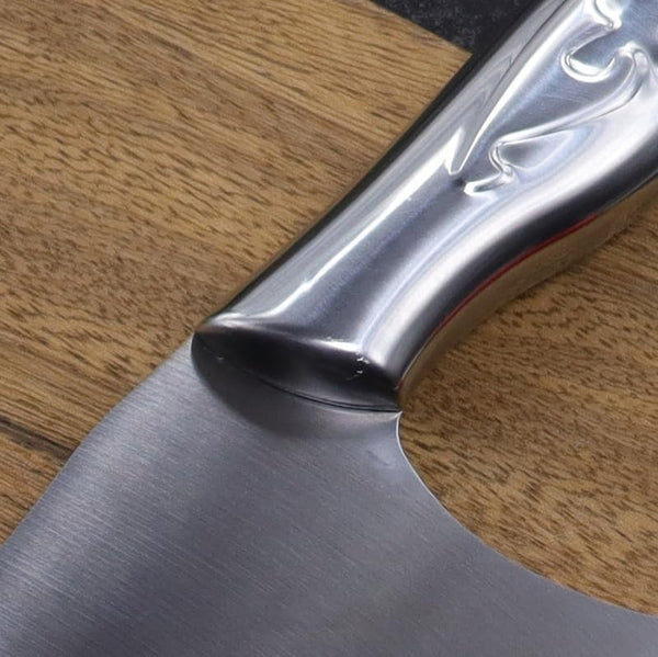 Meat Cleaver, 8 Inch Stainless Steel Vegetable Slicing Knife Meat Cutter Kitchen Knife Chopping Dual Purpose Knives Hollow Handle5