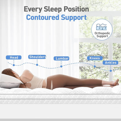 Dual Layer 3 Inch Memory Foam Mattress Topper Twin XL Size, 2 Inch Cooling Gel Memory Foam plus 1 Inch Pillow Top Mattress Pad Cover, with 8-21 Inch Deep Pocket4