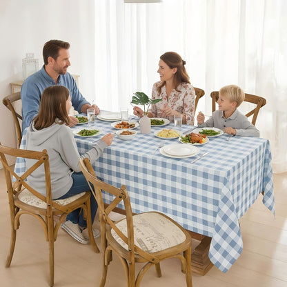 2 Pack Gingham Tablecloth Rectangle Checkered Tablecloth Washable6
