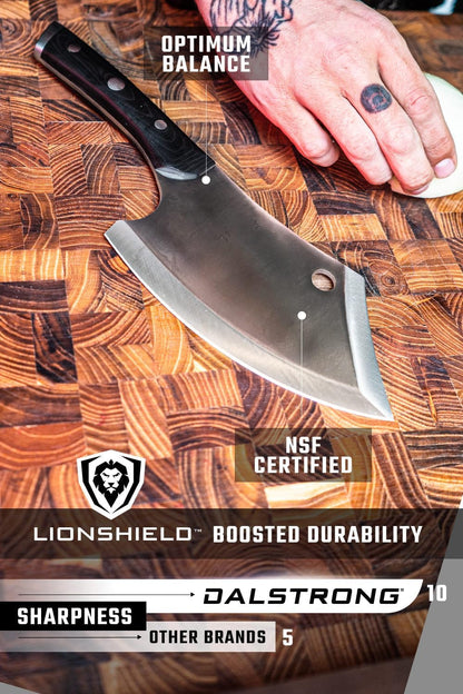 6.5" Mini Rocking Cleaver - 7CR17MOV Steel5