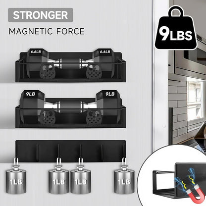 Magnetic Spice Rack for Refrigerator,Space Saving Kitchen Organizer Shelf4
