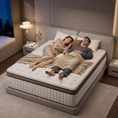 Full Mattress,14 Inch Hybrid Full Size Mattresses in a Box,Memory Foam & Pocket Spring,Medium Firm for Pressure Relief,Motion Isolation,Fiberglass Free,Certipur-Us,75" Lx 54" W6