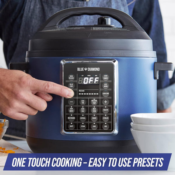 Ceramic Nonstick, 16-In-1 6QT Electric Pressure Cooker, Slow Cooker, Rice Cooker, Yogurt Maker, Saute, Steamer and More, Programable, Dishwasher Safe Pot, Pfas-Free, Blue5