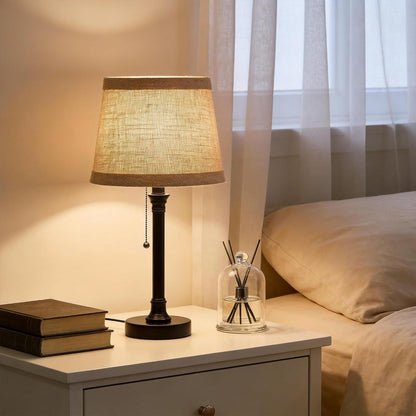 19.5" Small Table Lamp for Bedroom - Bedside Lamps for Nightstand8