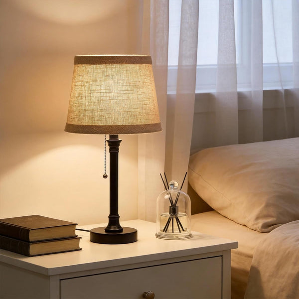 19.5" Small Table Lamp for Bedroom - Bedside Lamps for Nightstand8