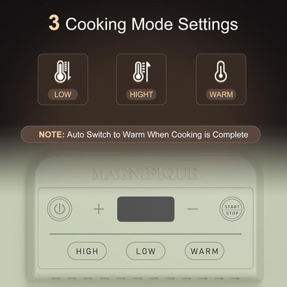 4 Quart Casserole Programmable Slow Cooker with Ceramic Baking Dish - Perfect Kitchen Small Appliance for Family Dinners, Oven Safe and Durable Bakeware for Lasagna, Roasts, Sage4