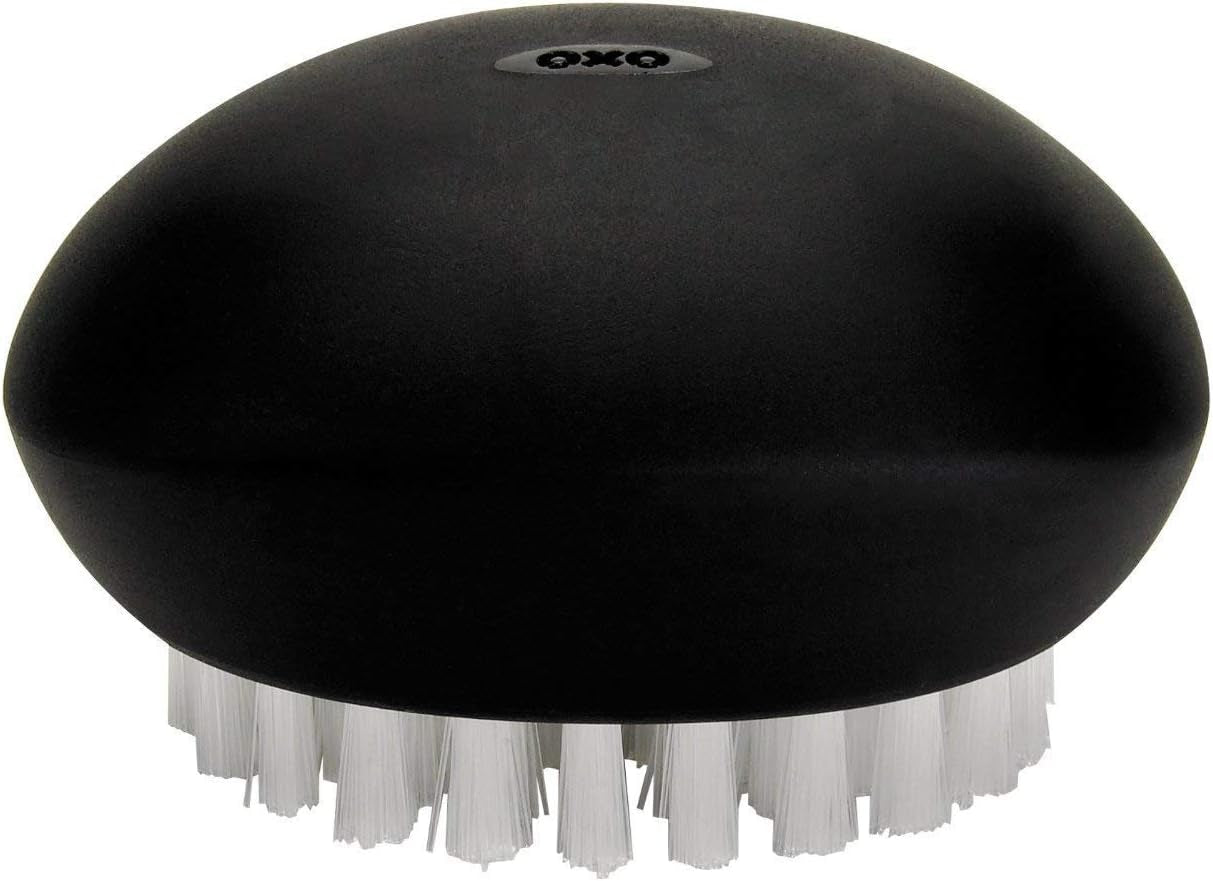 oxo-good-grips-vegetable-brush-black-1-ea-sturdy-nylon-bristles-clean-firm-produce-non-slip-grip-ideal-for-potatoes-carrots-dishwasher-safe