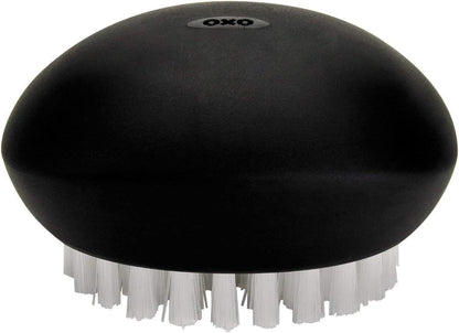 OXO Good Grips Vegetable Brush Black, 1 EA | Sturdy Nylon Bristles Clean Firm Produce, Non-Slip Grip, Ideal for Potatoes & Carrots, Dishwasher Safe2