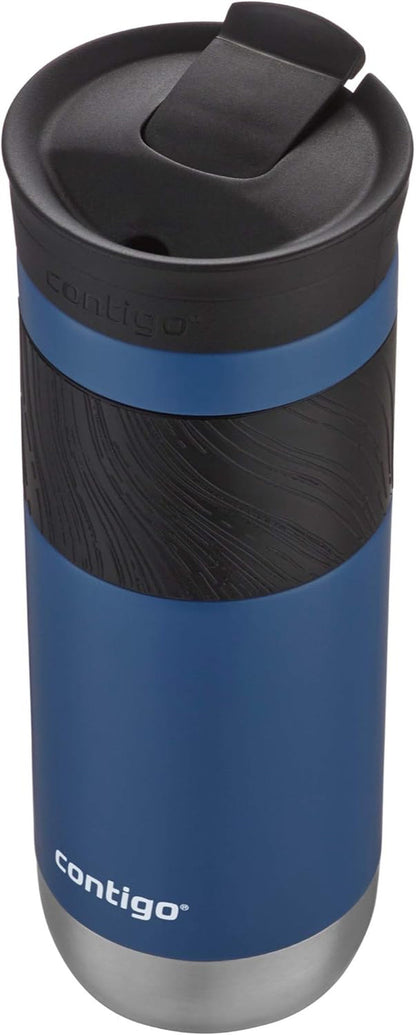 Contigo Byron Vacuum-Insulated Stainless Steel Travel Mug with Leak-Proof Lid, Reusable Coffee Cup or Water Bottle, Bpa-Free, 20Oz 2-Pack in Sake & Blue Corn Perfect for Hot and Cold Beverages6