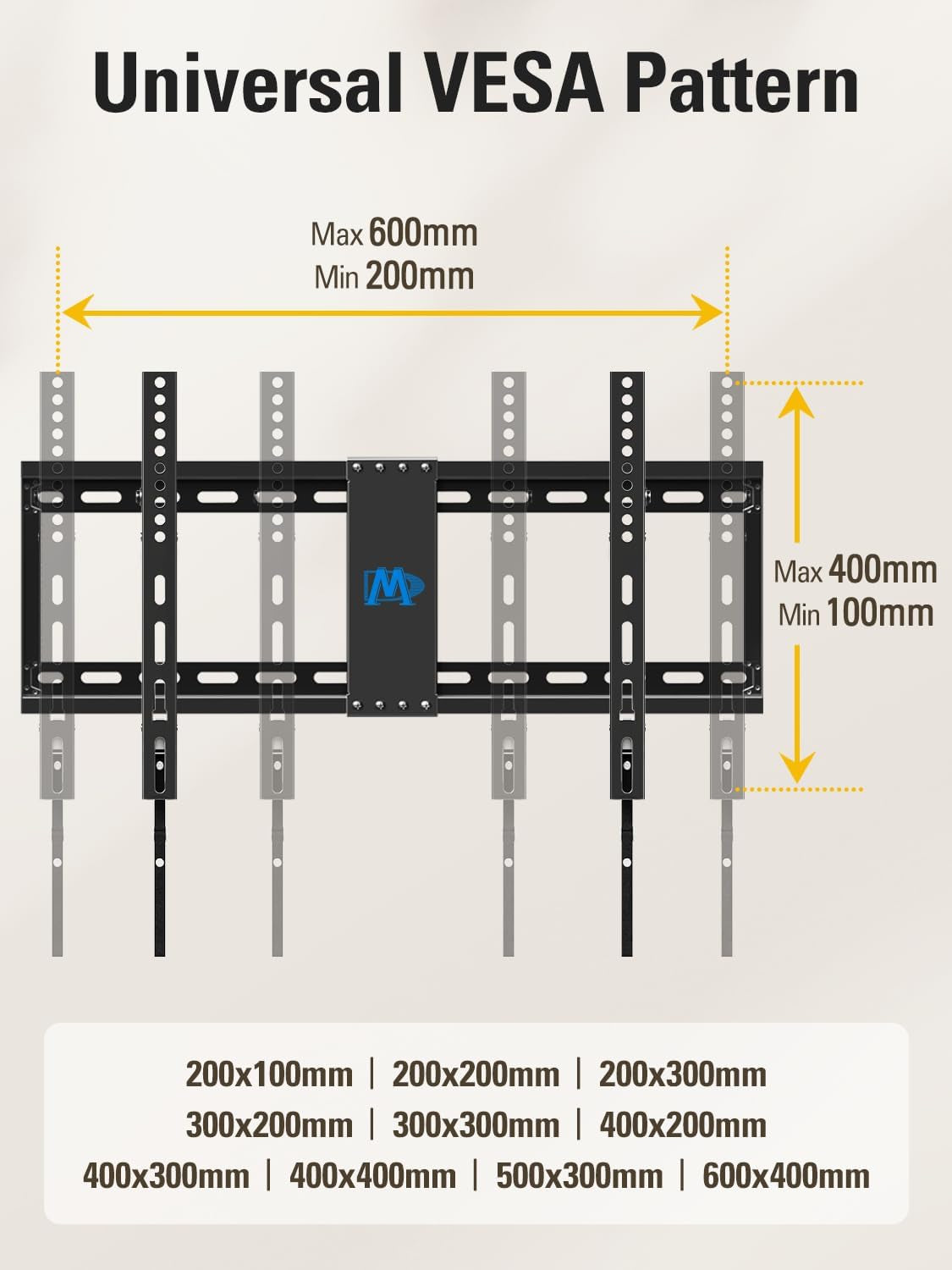 tilting-tv-wall-mount-for-most-37-90-inch-tvs-up-to-132lbs-low-profile-tv-mount-fits-16-18-24-studs-max-vesa-600x400mm-wall-mount-tv-bracket-with-quick-lock-release-md2268-lk