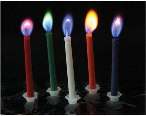 Colorflame Birthday Candles with Colored Flames - Birthday, Party, Cake Decor - 12 Candles per Box2