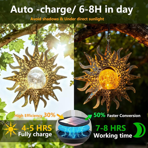 Solar Lanterns Outdoor Waterproof, Hanging Lights Yard Decor Gifts for Mom4