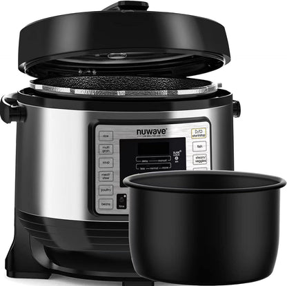 Nutri-Pot 6-Quart Digital Pressure Cooker with Sure-Lock Safety System; Dishwasher-Safe Non-Stick Inner Pot; 11 Pre-Programmed Presets; Detachable Pressure Pot Lid for Easy Cleaning; (6-Quart)1