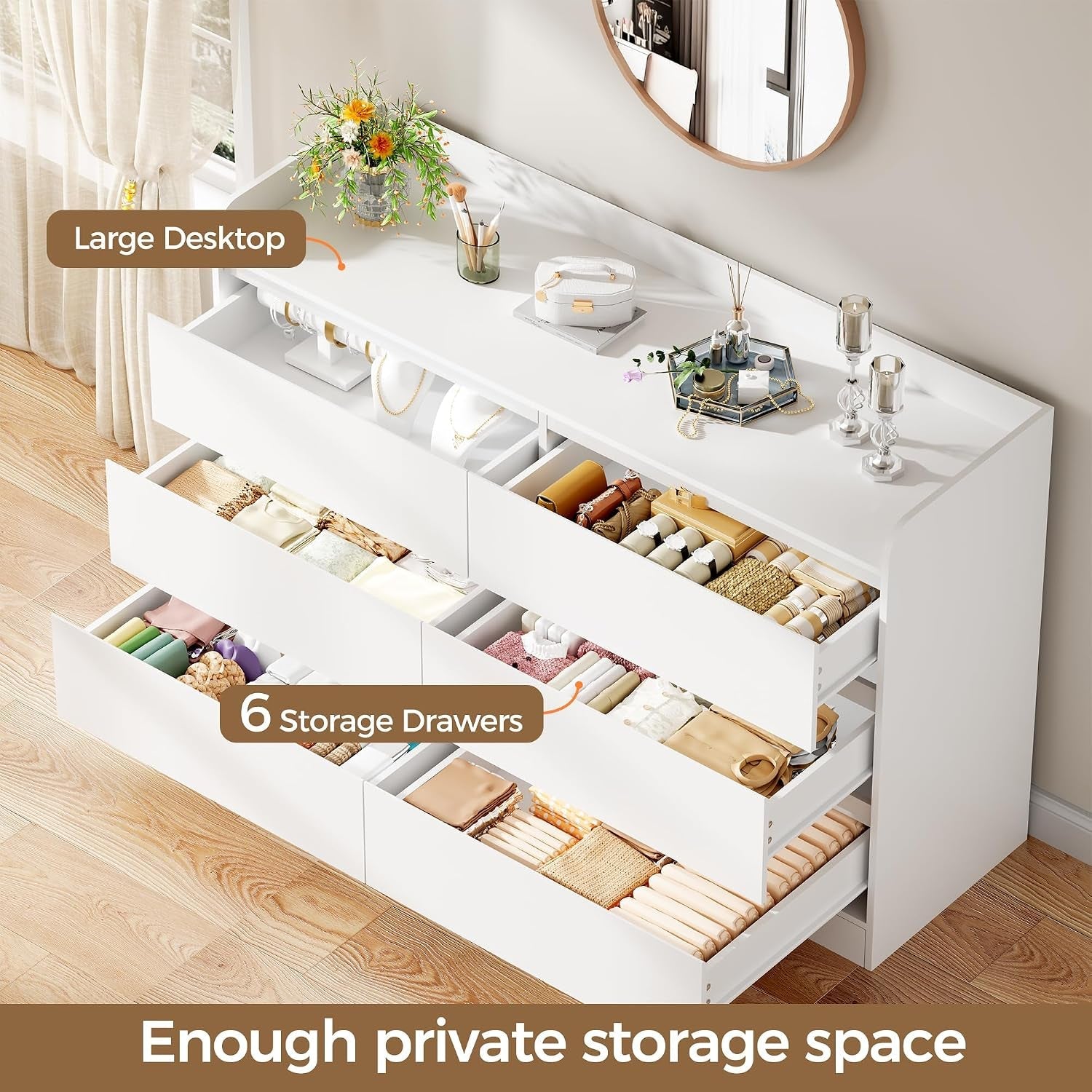 white-dresser-for-bedroom-6-drawer-dresser-chest-of-drawers