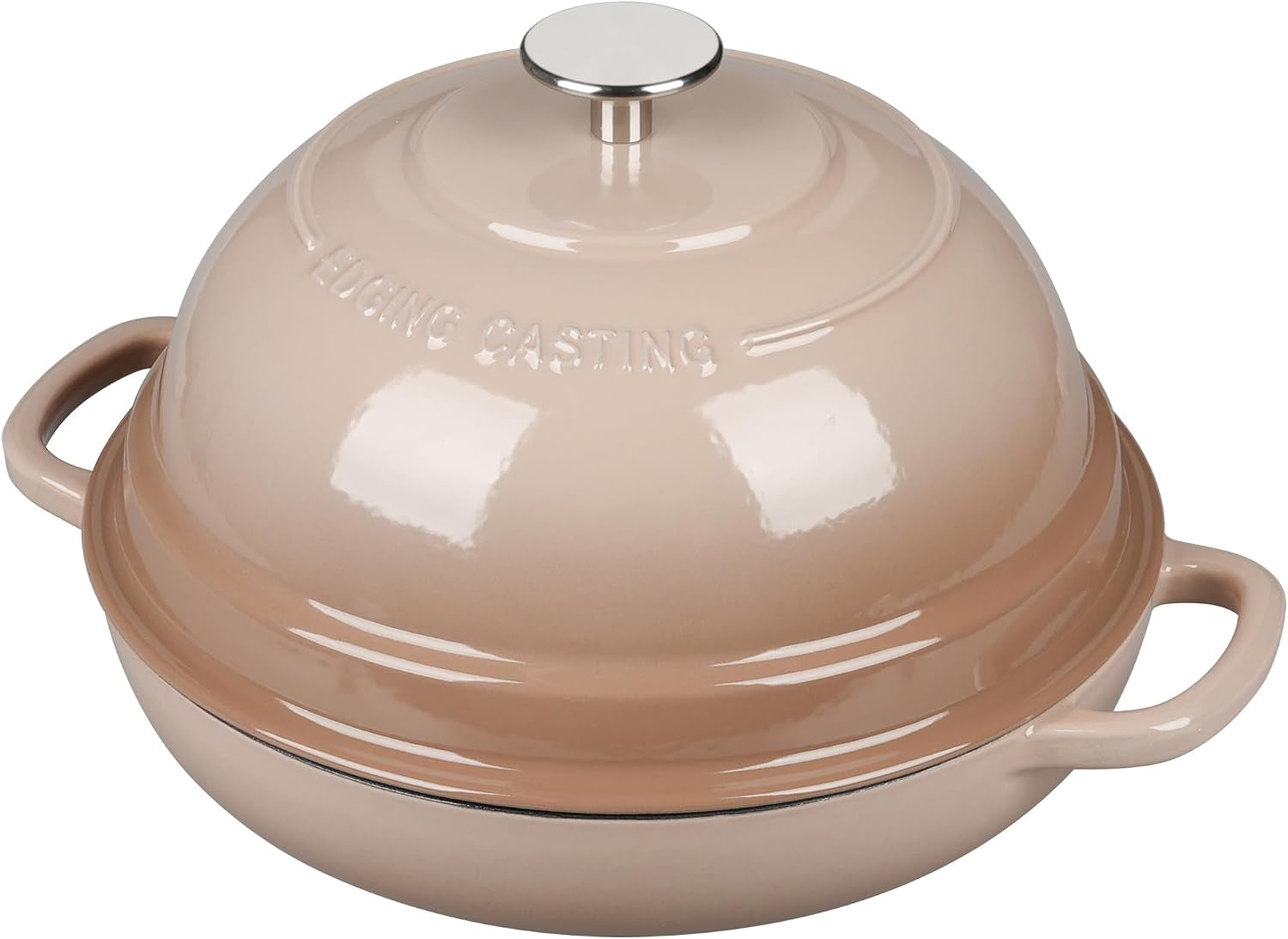 enameled-cast-iron-dutch-oven-pot-with-lid-round-bread-oven-for-homemade-sourdough-bread-baking-6-quart-mocha