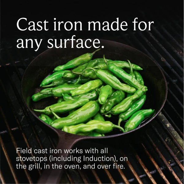 No.6 Small Cast Iron Skillet – 8.38-Inch Pre-Seasoned Pan for 1–2 Servings, Lighter & Smooth, Made in USA9