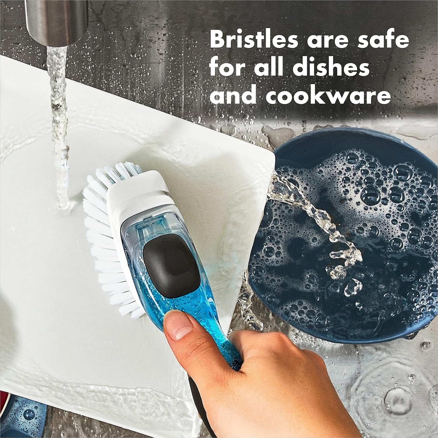 oxo-good-grips-soap-dispensing-dish-brush-storage-set