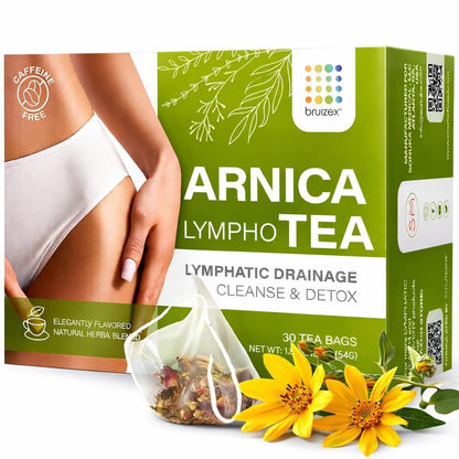 Arnica Tea, Bruising & Swelling Relief, Ginger, 30-Pack | for Post Surgery Recovery after Liposuction, Tummy Tuck, 360 Lipo, BBL; Lymphatic Drainage and Fibrosis Support10