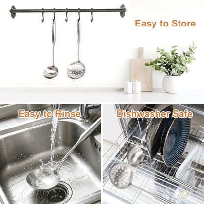 304 Stainless Steel Cooking Utensils Set, Stainless Steel Kitchen Utensils Set Cookware, Cooking Utensils Set Stainless Steel (2, Silver)3