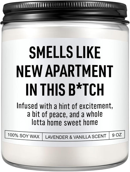 Funny Housewarming Candle, New Apartment Gifts, House Warming Gifts New Home for Men, Women, Couple, Family - First Apartment Essentials, 1St Apt. Must Haves - Closing Presents for Home Buyers1