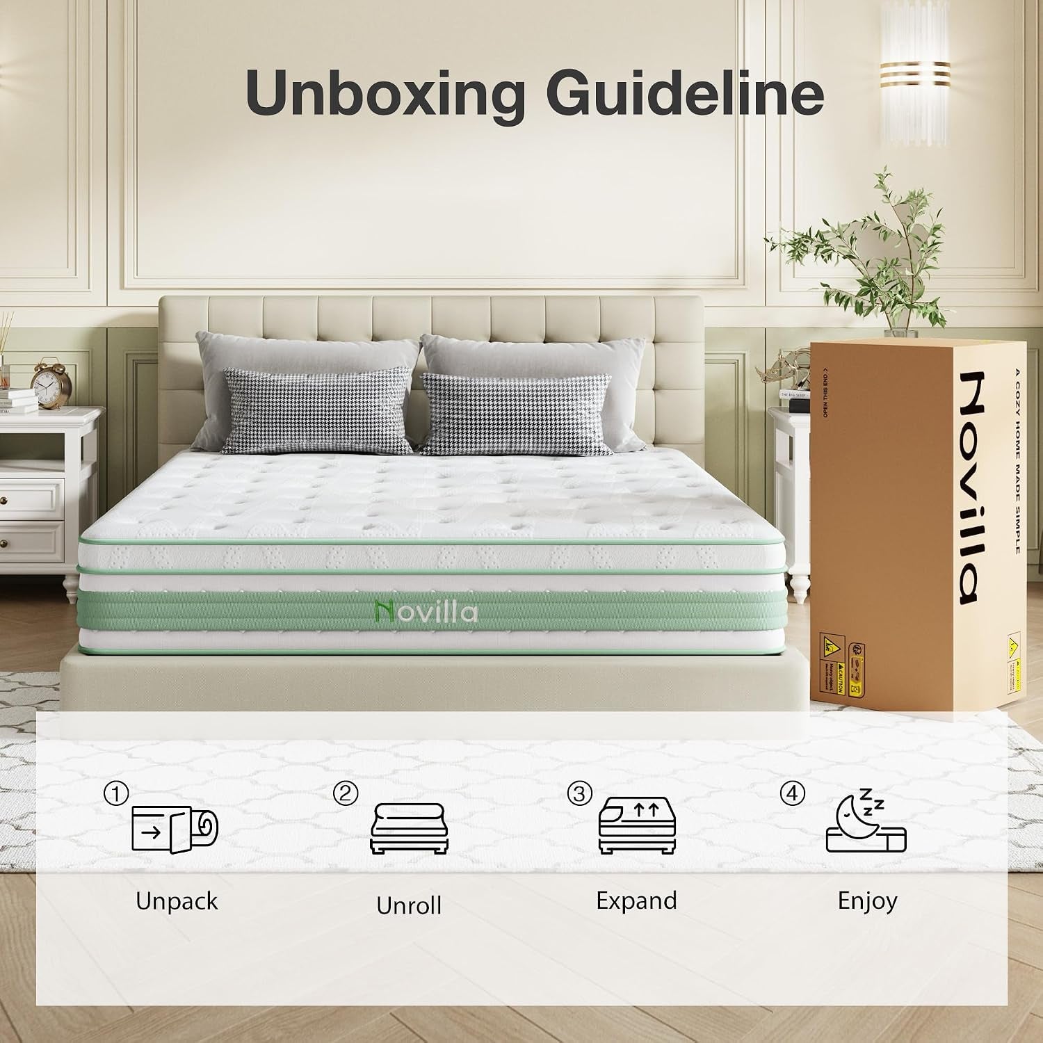 king-size-mattress-14-inch-hybrid-mattress-in-a-box-gel-memory-foam-individual-pocket-springs-medium-firm-motion-isolation-cool-sleep-pressure-relief-certipur-us