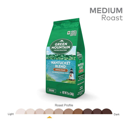 , Nantucket Blend, Fair Trade Certified, Ground Coffee, Medium Roast, Bagged 12Oz.5