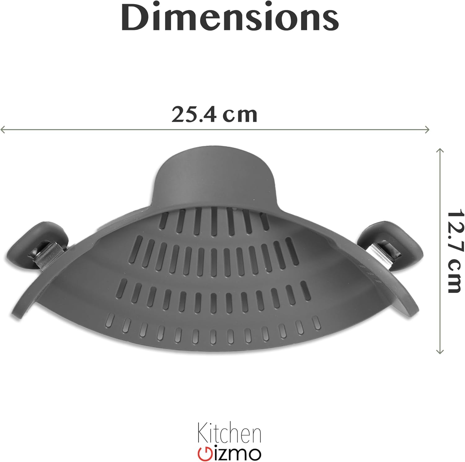 snap-n-strain-silicone-pasta-strainer-clip-on-for-pots-and-pans-heat-resistant-colander-for-vegetables-and-noodles-kitchen-gadgets-for-cooking-space-saving-design-gray