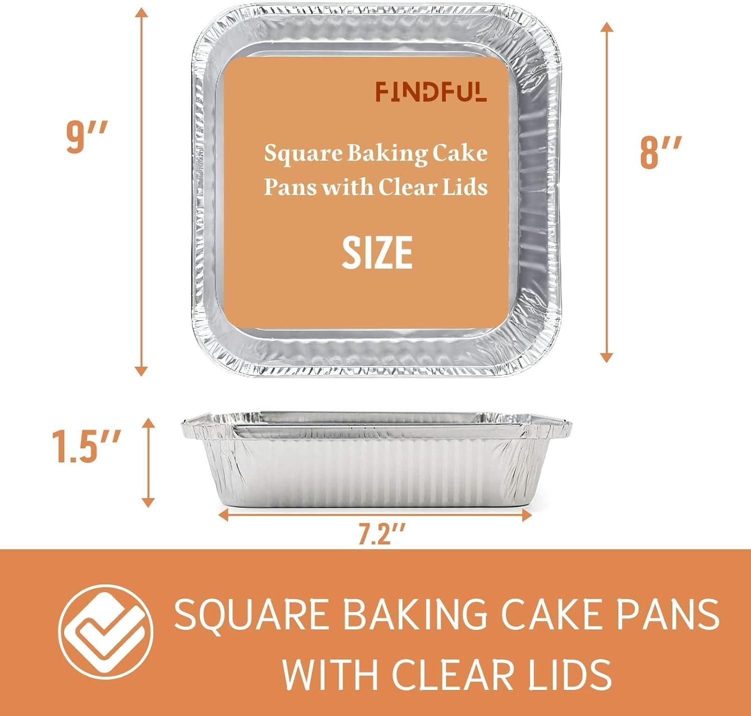 35-pack-8x8-aluminum-pans-with-clear-plastic-lids-square-baking-cake-pans-foil-pans-with-lids-disposable-food-containers-great-for-cooking-heating-storing-prepping-food
