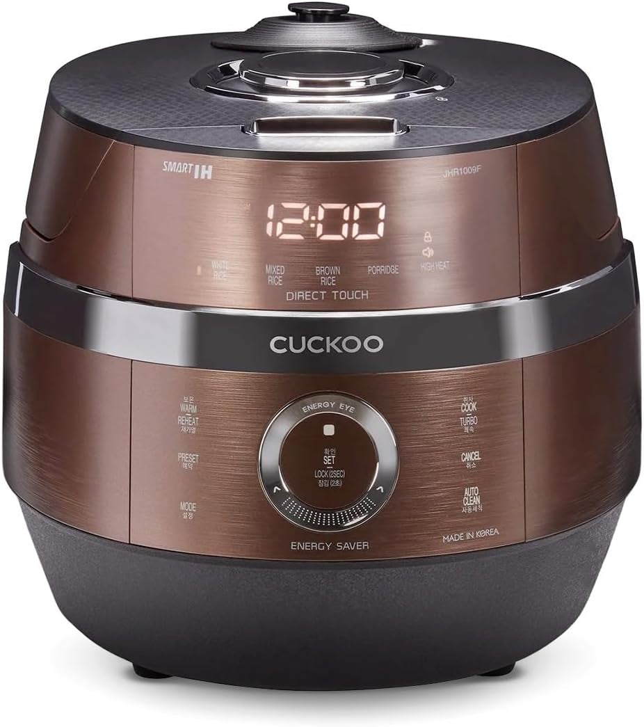 cuckoo-crp-jhr1009f-10-cup-uncooked-induction-heating-pressure-rice-cooker-19-menu-options-auto-clean-voice-guide-made-in-korea-copper-large-10-cup-uncooked-capacity-nonstick-inner-pot-17-menus-12-20-minute-turbo-white-rice-auto-clean-ma