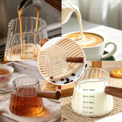 6OZ Espresso Shot Cups with Scale, Glass Measuring Cup, Coffee Accessories8