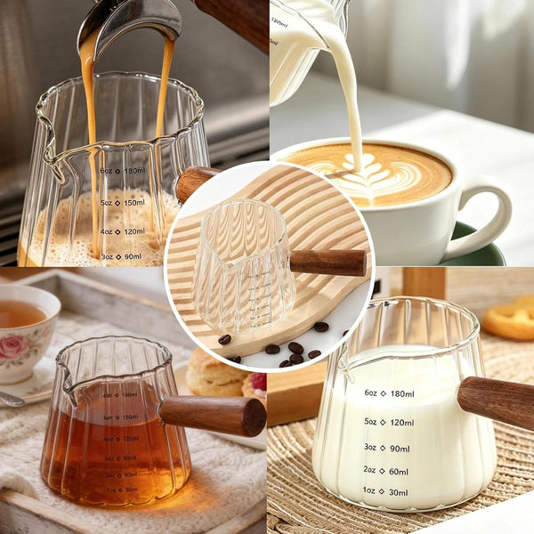 6OZ Espresso Shot Cups with Scale, Glass Measuring Cup, Coffee Accessories8
