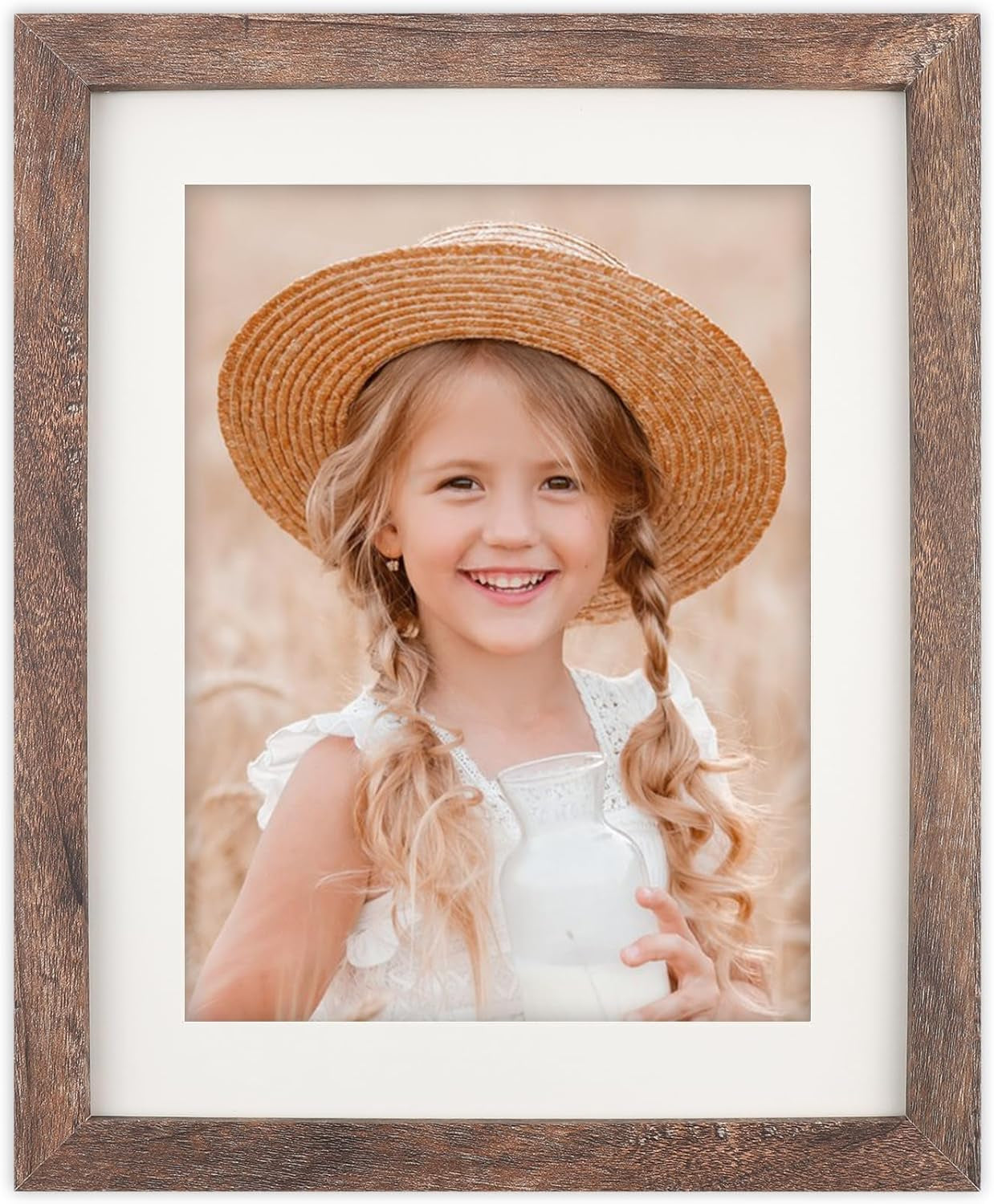 8x10-picture-frame-wood-display-picture-6x8-with-mat-vintage-brown
