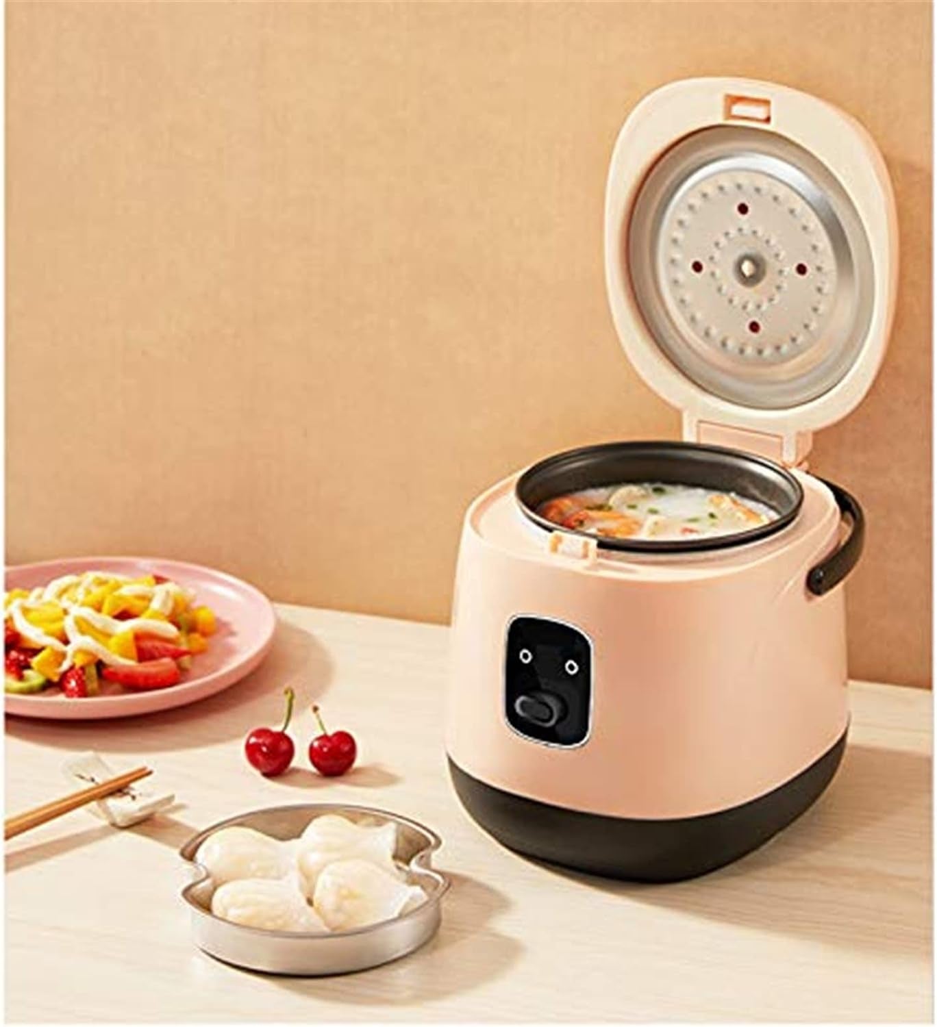 rice-cooker-rice-cooker-with-steamer-basket-electric-rice-cooker-rinse-basket-portable-mini-rice-cooker-nonstick-15-minutes-fast-cooking-re-heating-keep-warm-for-2-4-people-color-blue