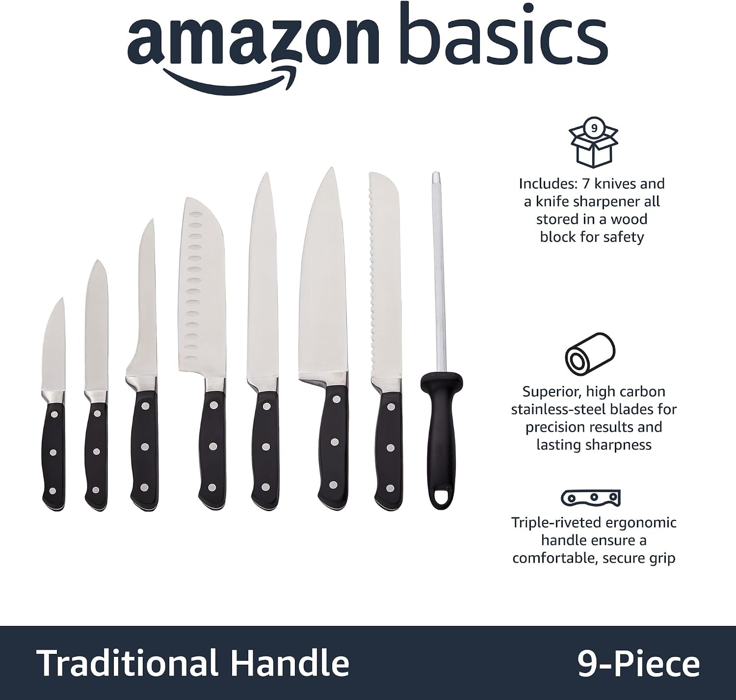 9-piece-high-carbon-stainless-steel-kitchen-knife-set-with-ergonomic-handles-full-tang-construction-pine-wood-block-black