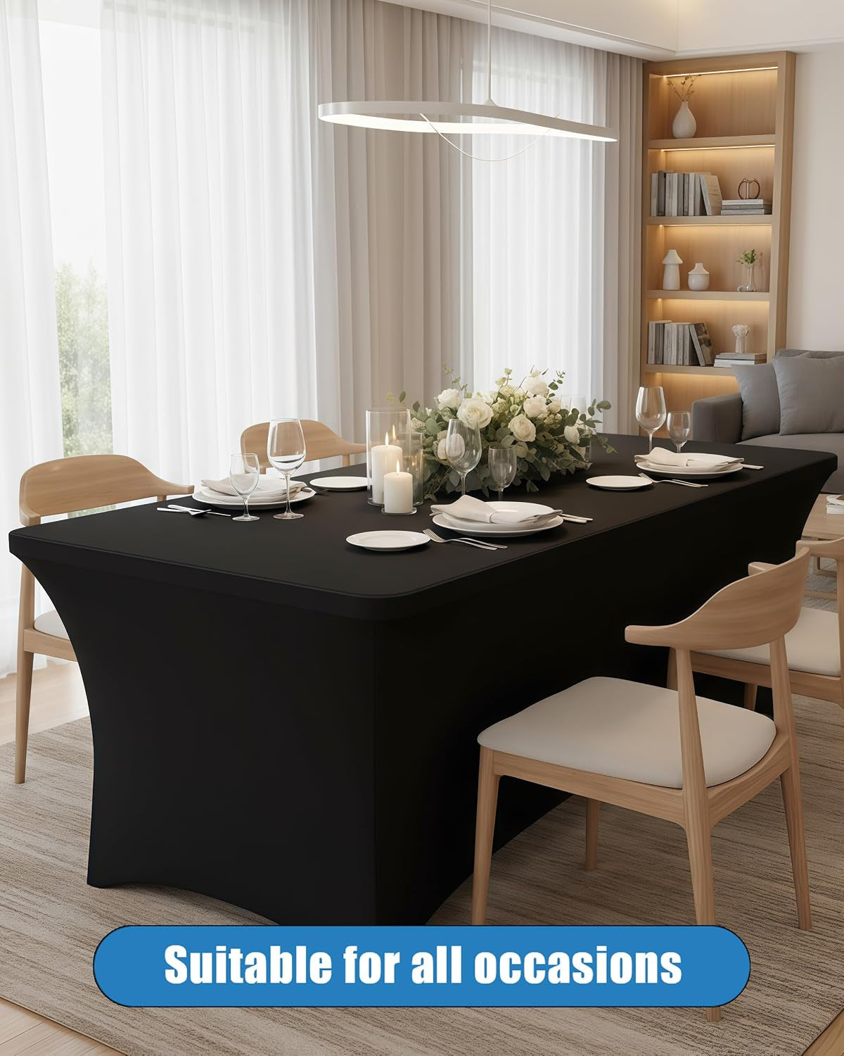6ft-black-table-cloth-2-pack-fitted-stretch-rectangle-spandex-tablecloth-washable-table-cover-for-party-picnic-wedding-banquet-birthday-and-festival30-x-72