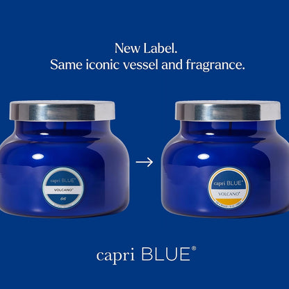 Capri Blue Volcano Scented Candles - Luxury Glass Jar Candles for Home Scented with Tropical Fruit & Sugared Citrus - Soy Wax Blend - Blue Color (19 Oz)2