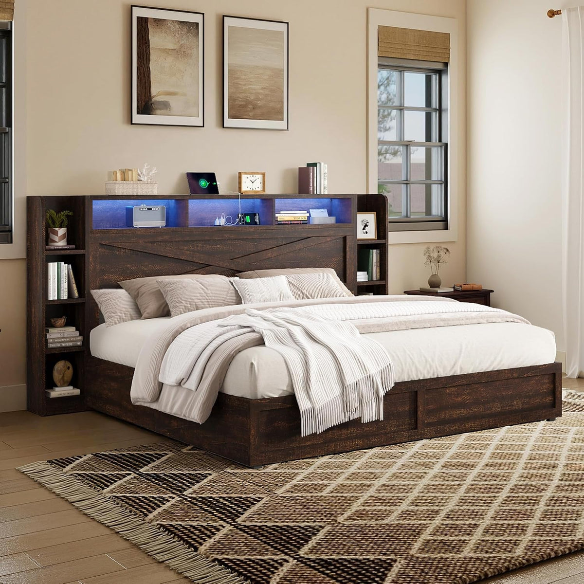 45-farmhouse-queen-bed-frame-with-headboard-storage-walnut