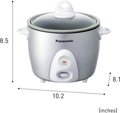 Panasonic Rice Cooker, Steamer & Multi-Cooker, 6-Cups (Cooked), 3-Cups (Uncooked), SR-G06FGL, Silver2