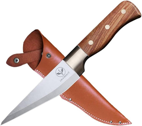 5.6" Forged Boning Knife with Sheath for Hunting & Meat Cutting1
