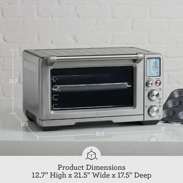 Breville BOV900BSS Smart Oven Air Fryer Pro, Brushed Stainless Steel | Roast, Bake, Dehydrate and More with Countertop Oven'S 13 Functions | Convection Setting Reduces Cook Time by up to 30%6