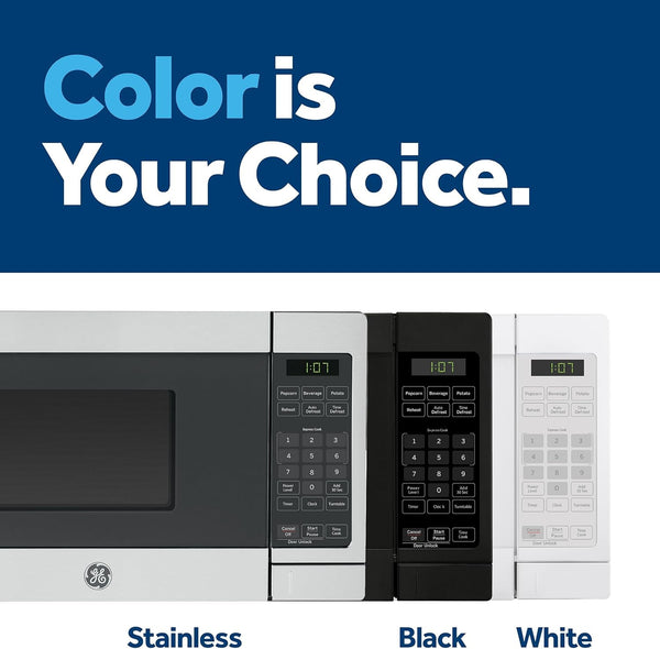 GE Countertop Microwave, 700 Watt 0.7 Cu. Ft., Stainless Steel, GCST07N1WSS | 4 Convenience Cook Settings, One-Touch Controls, Child Lock Technology, Glass Turntable, for Kitchen, Dorm, Office, Apartment7