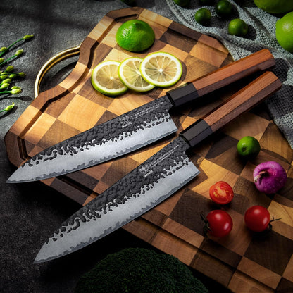 8" Japanese Knife, Hand-Forged Ultra Sharp Chef Knife Gifts for Men5
