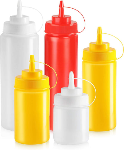 32 Oz Clear Squeeze Bottle, Wide Mouth, Pack of 63