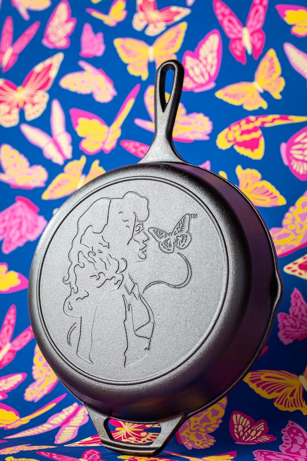 dolly-parton-pre-seasoned-cast-iron-skillet-10-25-inches-dolly-parton-edition-signature-handle-cast-iron-skillet-for-oven-stove-grill-or-campfire-made-in-usa