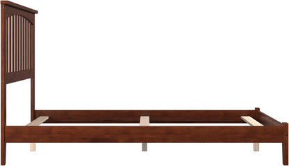, Mission Full Foundation Bed, Walnut6