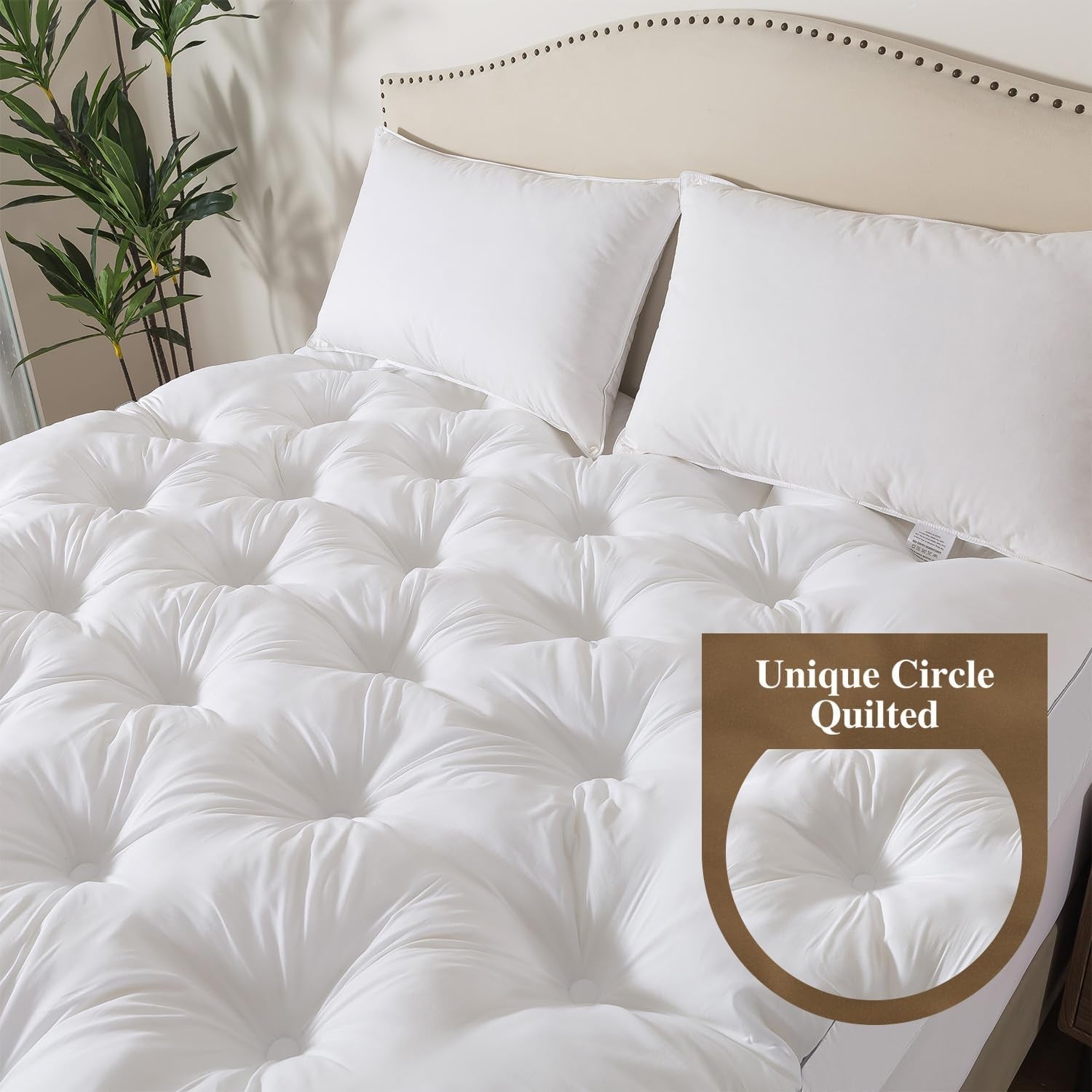 5-inch-memory-foam-mattress-topper-queen-60x80-deep-pocket-2000gsm-fluffy-shredded-memory-foam-filled-extra-soft-pillow-top-for-back-pain-relief-thick-supportive-bed-topper