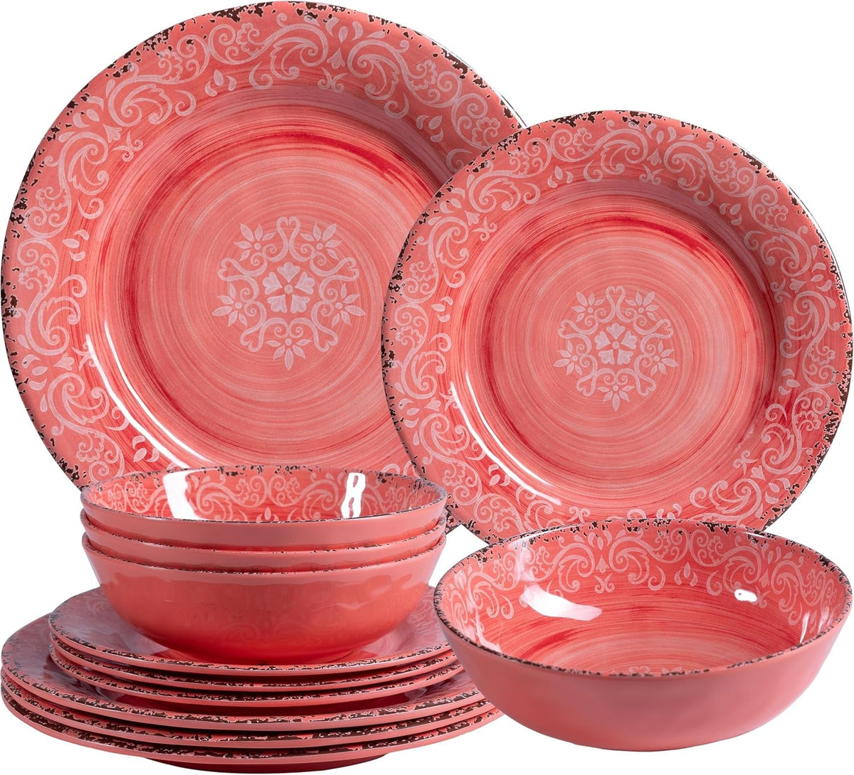 farmhouse-rustic-melamine-dinnerware-set-12-piece-service-for-4